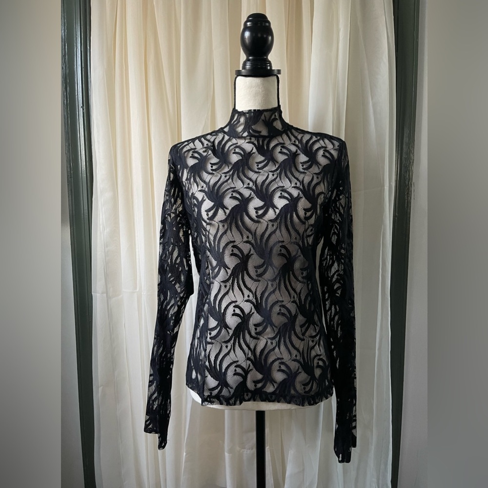 Moda International Lace Long-sleeve top